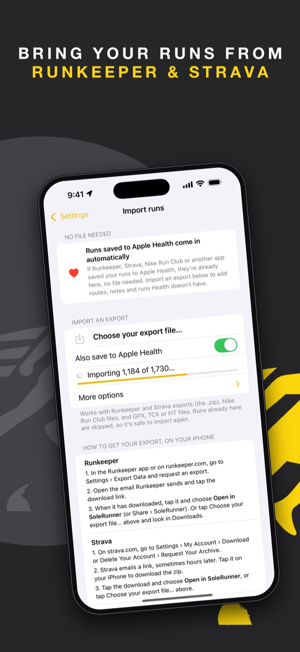 Import your run history